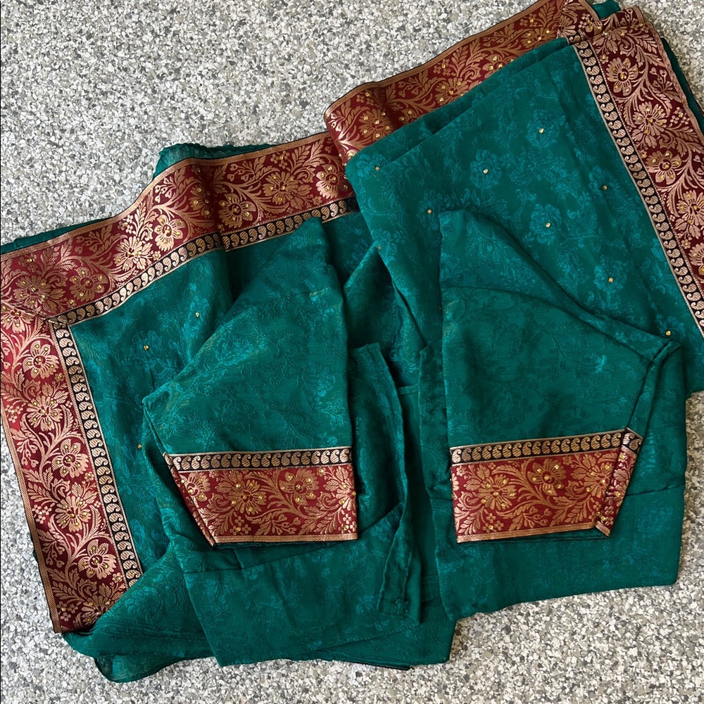 Sari with matching blouse